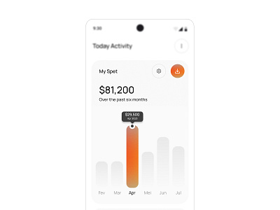 Chart component app component concept design design system mobile product design ui