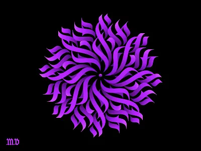 Calligraphic flower abstract art calligraphic calligraphic illustration calligraphic style calligraphy calligraphy art design digital digital calligraphy flower gothic illustration mandala ornament pattern print