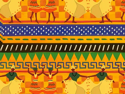 African patterns design graphic design illustration pattern poster