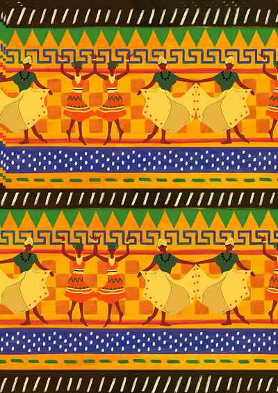 African patterns design graphic design illustration pattern poster