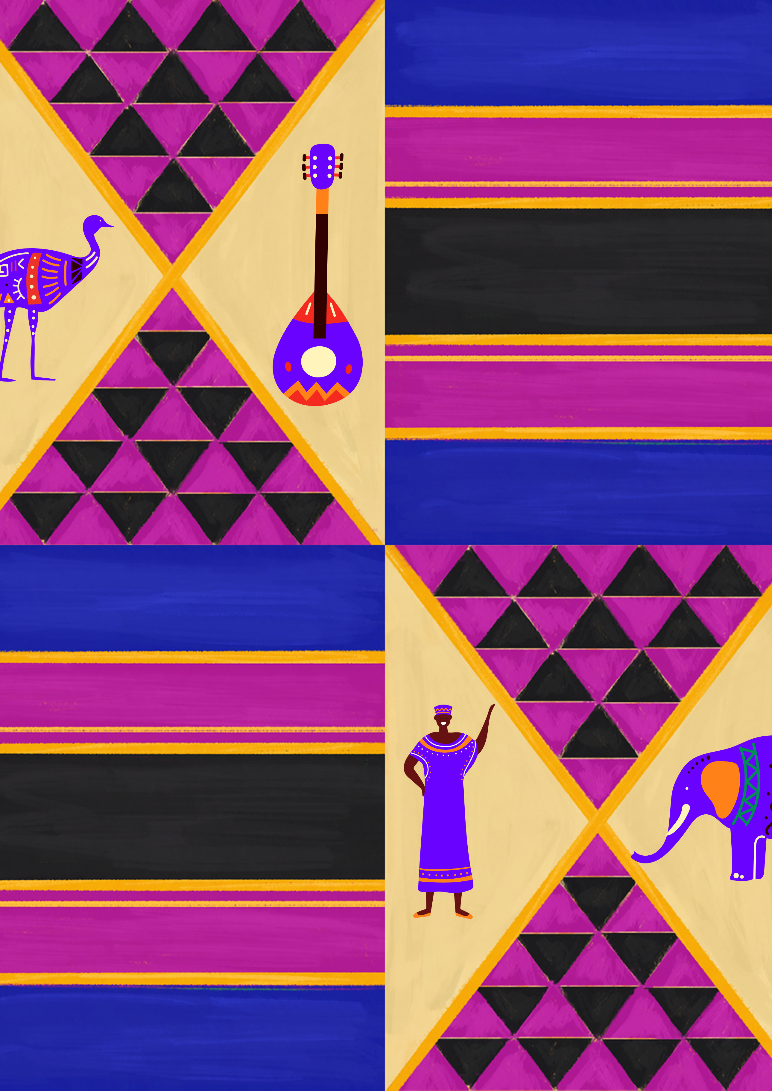 Example of African Unique Patterns Designed Newly