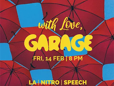 Posters for Garage Bar & Lounge branding flyers graphic design posters typography visual design