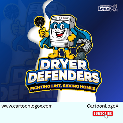 Dryer Defenders – Superhero Mascot Logo & Full Branding Identity brand identity design branding cartoonlogo cartoonlogox comic style logo creativebranding custom mascot design dribbble branding full branding graphic design logo mascot logo mascotlogo service branding vector logo
