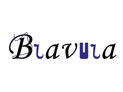 Bravura | Dynamic Music Brand Logo Design brand identity branding creative branding creative logo entertainmentbrand graphic designer logo logo design logos modernlogo music logo music platform typography typography logo visual identity