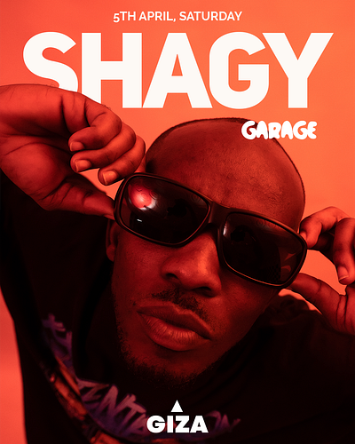 Posters for Giza x Garage Collaboration branding flyers graphic design posters typography visual design