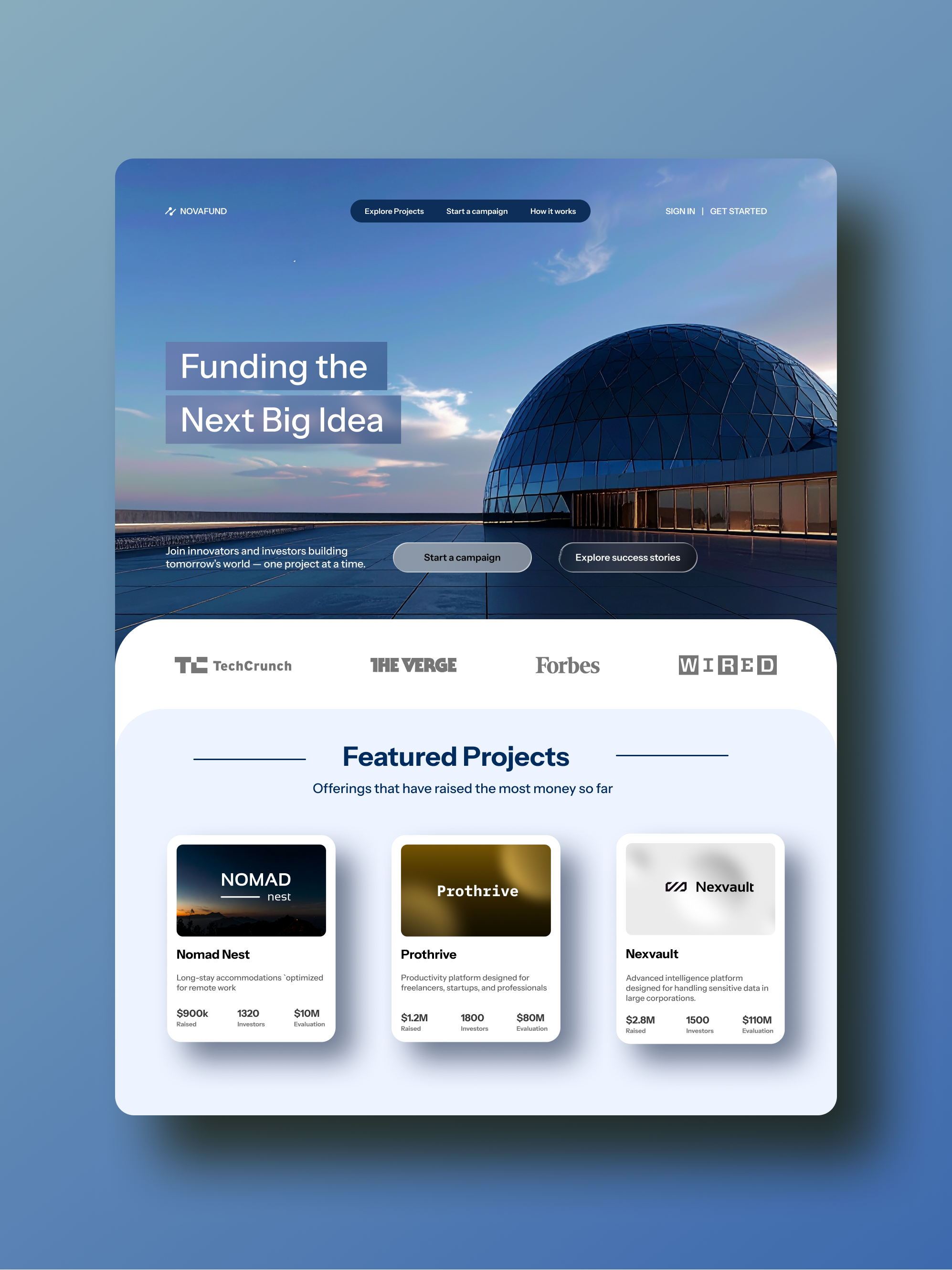 Daily UI - Day 32 - Crowdfunding branding graphic design ui