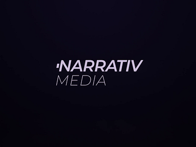 Narrativ Media Logo Animation 2d animation animated logo animation film production logo logo logo animation logo motion motion motion graphics production company logo videography logo
