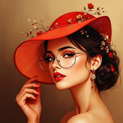 Vibrant 3 3d digital art illustration