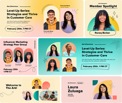 The Arboretum | Brand Refresh branding digital marketing event promotion graphic design online community social media