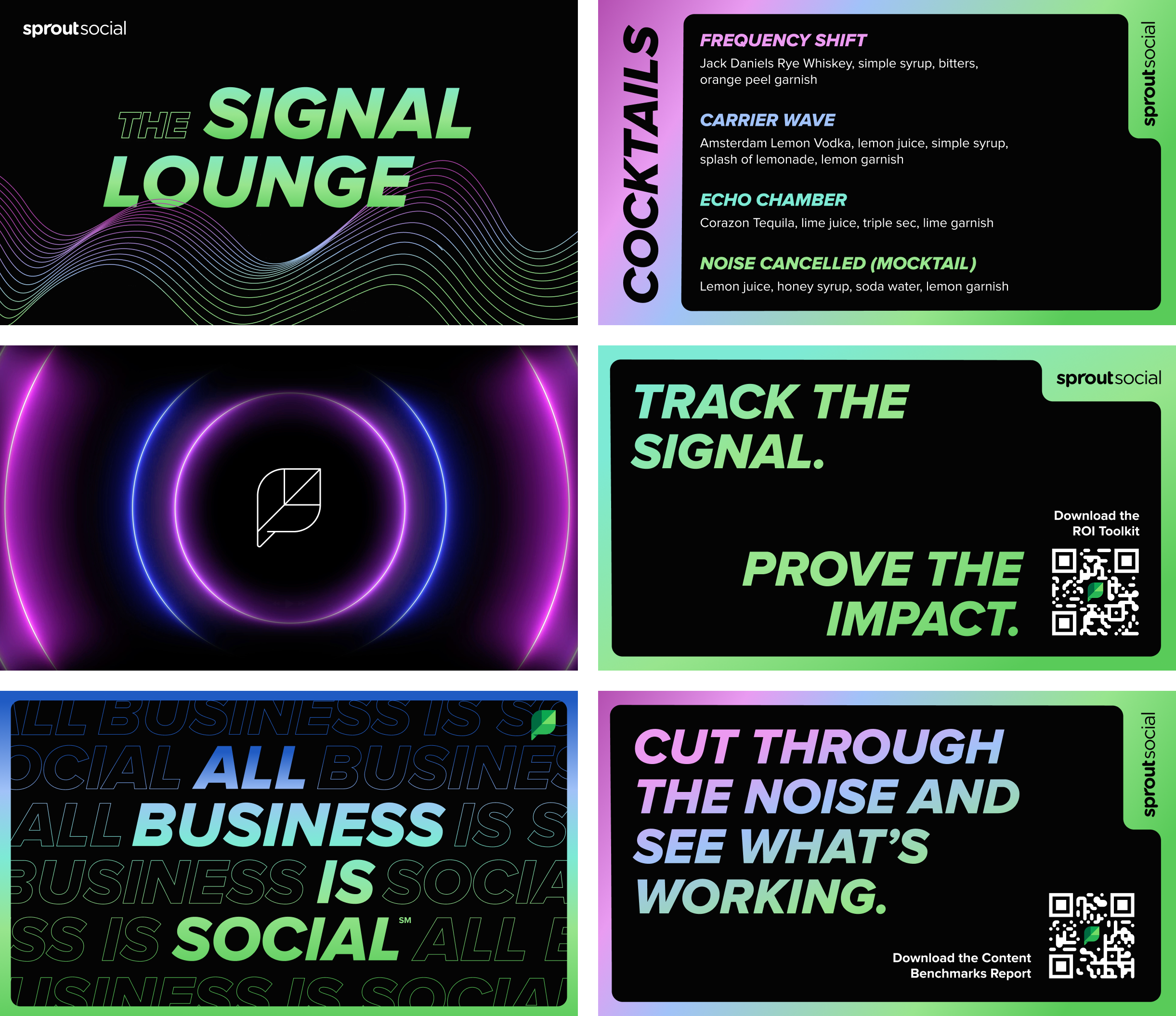 Event Branding | The Signal Lounge digital design event branding event promotion graphic design signage