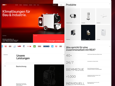 Industrial B2B, Climate & Engineering Systems – Web Design b2b climate construction design engineering figma industrial product ui ux web webdesign website