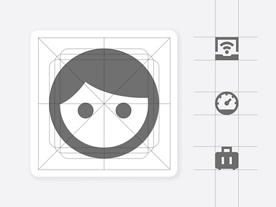 Profile icon custom design designer grid icon icondesign illustration inspiration logo ui ux web