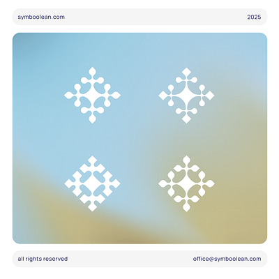Logo 1 / 1 year daily AI logo challenge organic contrast