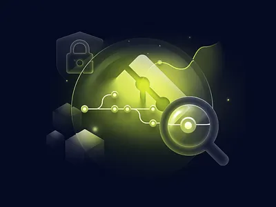 Preserve Operational Proof branch bubble dark design gitops illustration marketing neon observability offline operational proof security