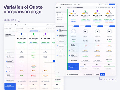 Compare Insurance Quotes – Which Design Works Better? interactiondesign