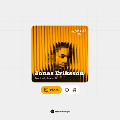 Artist profile design product design profile ui ux uxui