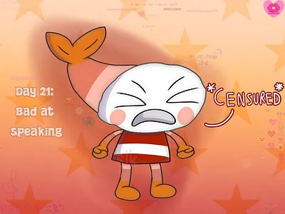 Traumatober Day 21: Bad at speaking art post art tag design digital art drawing fan art illustration