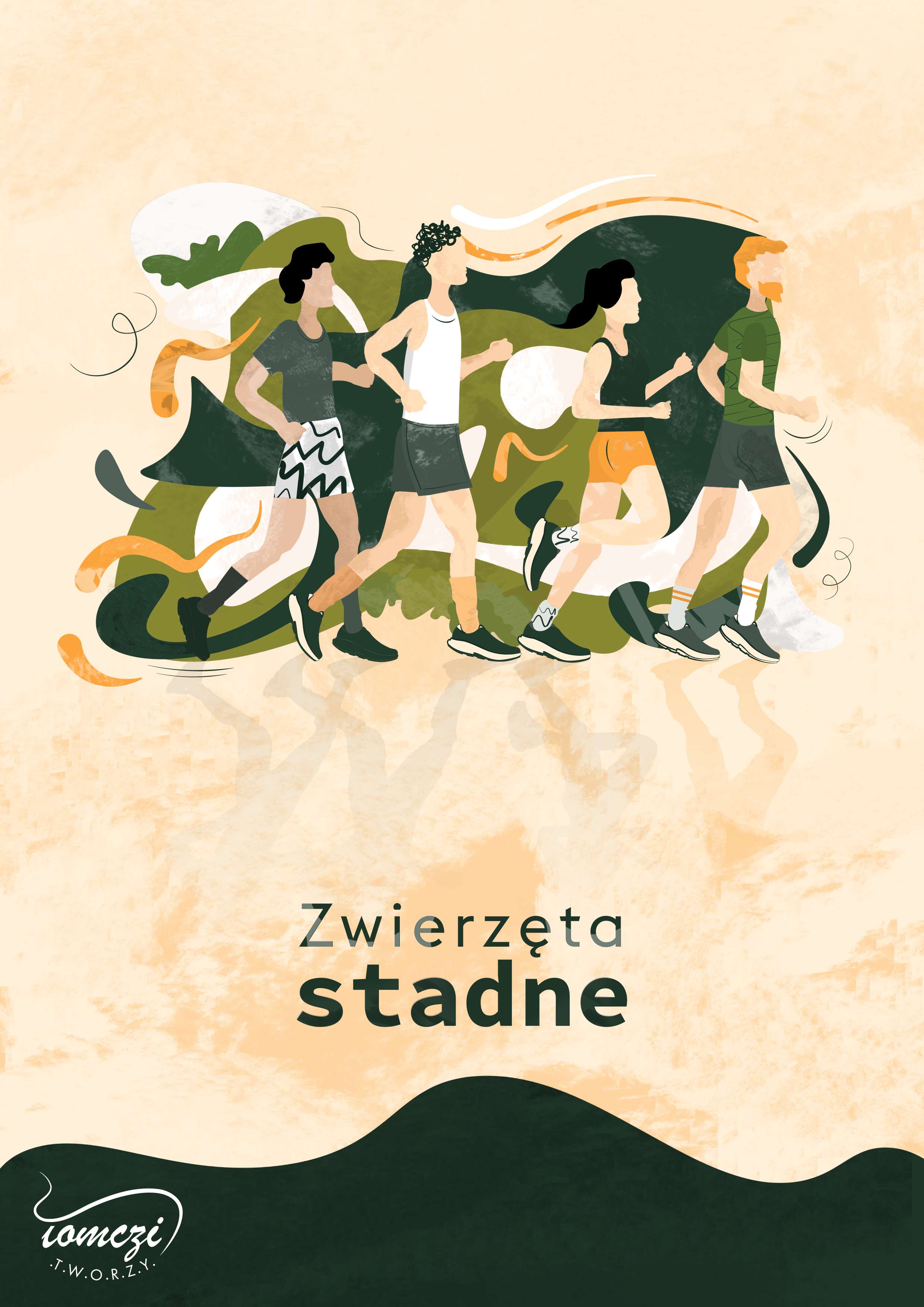 Zwierzęta stadne 2d art design digital digitalart graphic design illustration