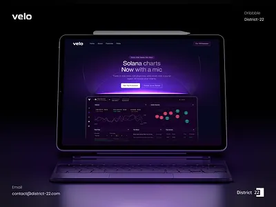 Solana Trading Voice Chat Landing Page crypto darkmode darkui degen digitaldesign fintech framer glow gradient landing page neondesign solana techui trading ui design web design