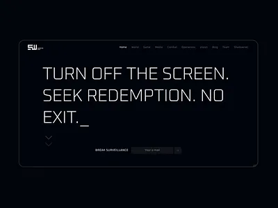 Shadow War — Website animated Hero animation blockchain branding gamedesign interactiondesign landing research shadowwar ui uxui webdesign