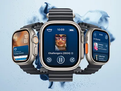 Amazon Prime Video – Apple Watch App: X-Ray + Remote amazon prime app app design apple watch concept app design figma product design redesign remote app streaming app ui user experience user interface ux ux design watchos xray