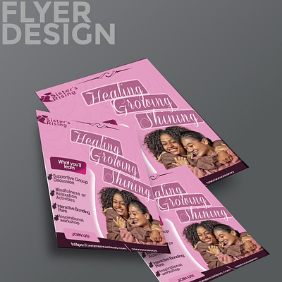 Flyer Design for Sister’s Rising design flier graphic design social media design