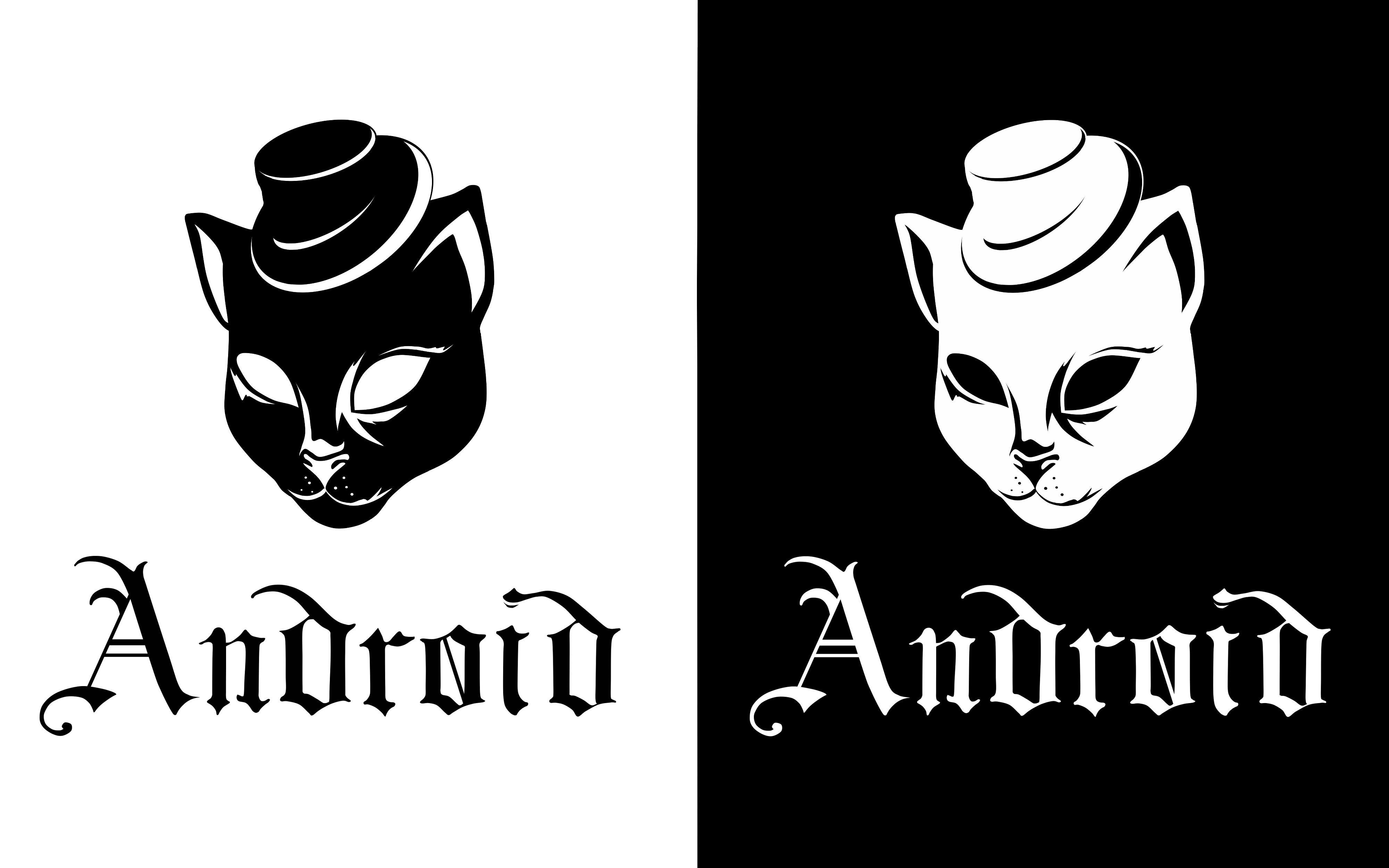 ANDROID android cat graphic design illustration logo logo design marketing vencia