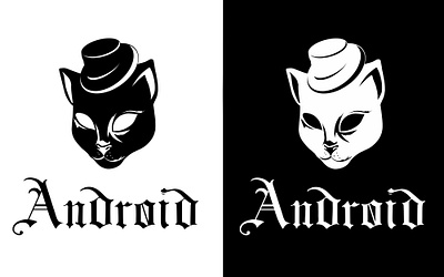 ANDROID android cat graphic design illustration logo logo design marketing vencia