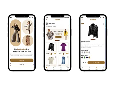 Fashion App UI Design app design clothes app fashion app ui design ui ux ui ux design