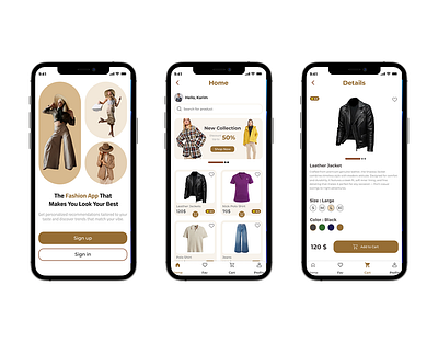 Fashion App UI Design app design clothes app fashion app ui design ui ux ui ux design