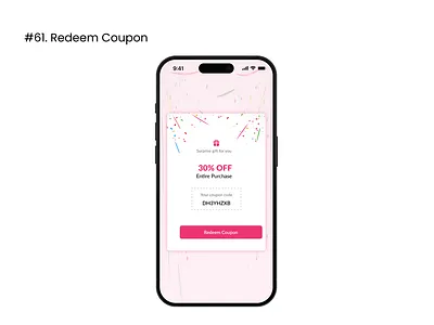 Daily UI 061 : Redeem Coupon 61 coupon dailyui design redeem redeem coupon ui ux