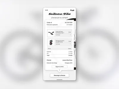 Daily UI 017: Purchase Receipt branding cycling daily ui dailyui graphic design purchase receipt ticket ui