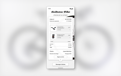 Daily UI 017: Purchase Receipt branding cycling daily ui dailyui graphic design purchase receipt ticket ui