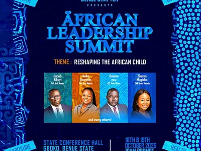 African Leadership Summit Poster branding graphic design