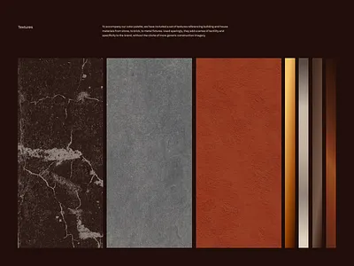 Southtown – Textured Palette brand brand guide brand guidelines branding brick bronze builder cement color color palette construction copper design gold graphic design marble silver stone style guide texture