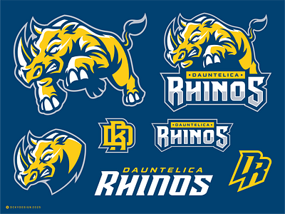 Logo Design for Dauntelica Rhinos Netball Club animal logo animal mascot branding character logo design esportlogo esports gaminglogo hand ball logo illustration logo mascot mascot character mascot design mascot logo netball logo rhinos logo sports brand sports branding sports logo