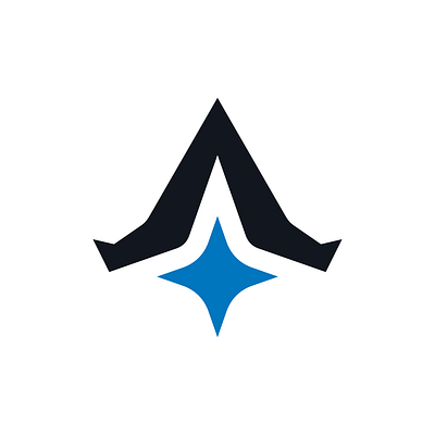 Letter A Aerospace Star Logo for sale aeronautical aerospace airbase airline buy development for sale graphic design jet letter a logo mro premade purchase ready made rental research star technology