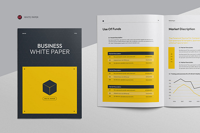 Business White Paper a4 annual brochure case charts corporate report identity indesign infographic innovation report report cover study te technical white paper