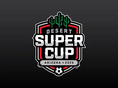 RATED SPORTS DESERT SUPER CUP 2025 - OFFICIAL LOGO 2025 arizona desert super cup matt harvey rated sports soccer cup youth soccer