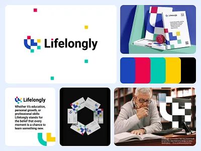 Lifelongly learning logo. skill, learned, skills, branding brand logo branding company logo design education graphic design identity learned learning learning logo learning platform lifelongly ll logo logos logotype online learning skill skillful skills