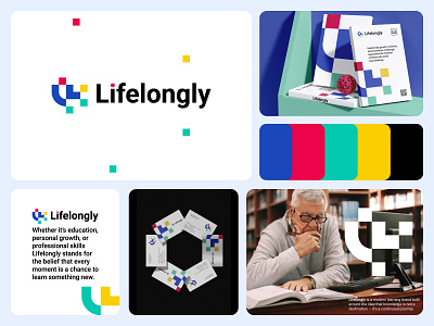 Lifelongly learning logo. skill, learned, skills, branding brand logo branding company logo design education graphic design identity learned learning learning logo learning platform lifelongly ll logo logos logotype online learning skill skillful skills