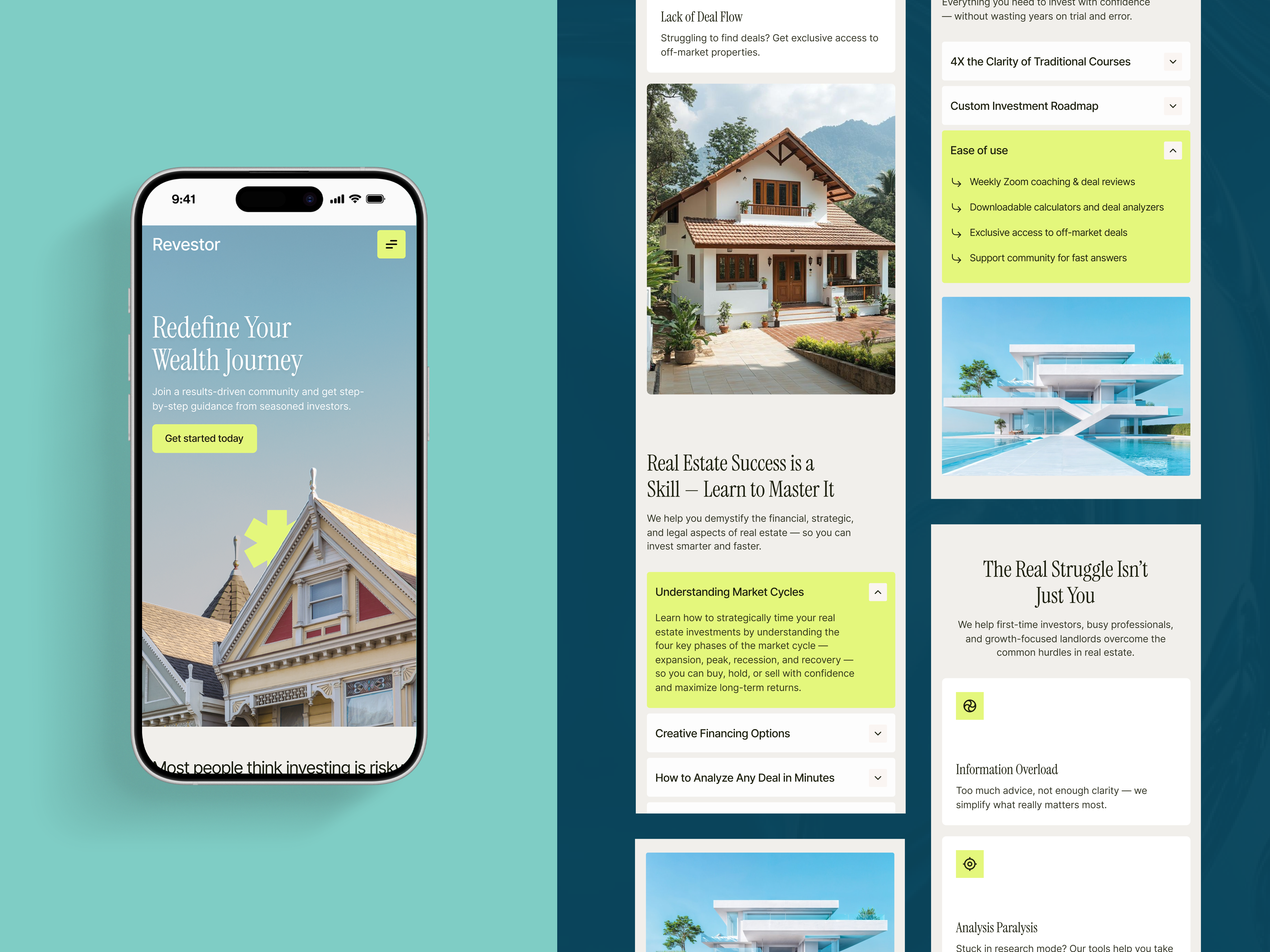 Real Estate Investment Website • Mobile Responsive Design conversion finance ui investment platform landing page minimal design mobile design mobile layout property website real estate real estate website responsive design trending ui web design website design