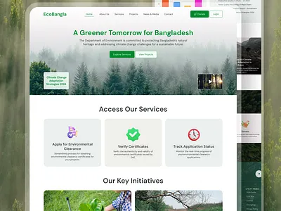 EcoTech Landing Page landing page ui ux