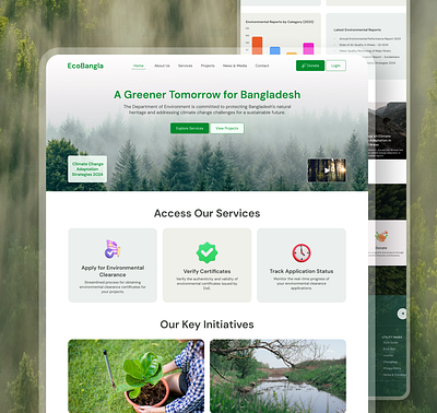 EcoTech Landing Page landing page ui ux