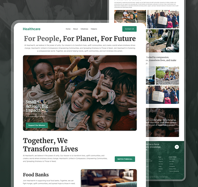 Nonprofit Website for Bangladesh landing page ui ux