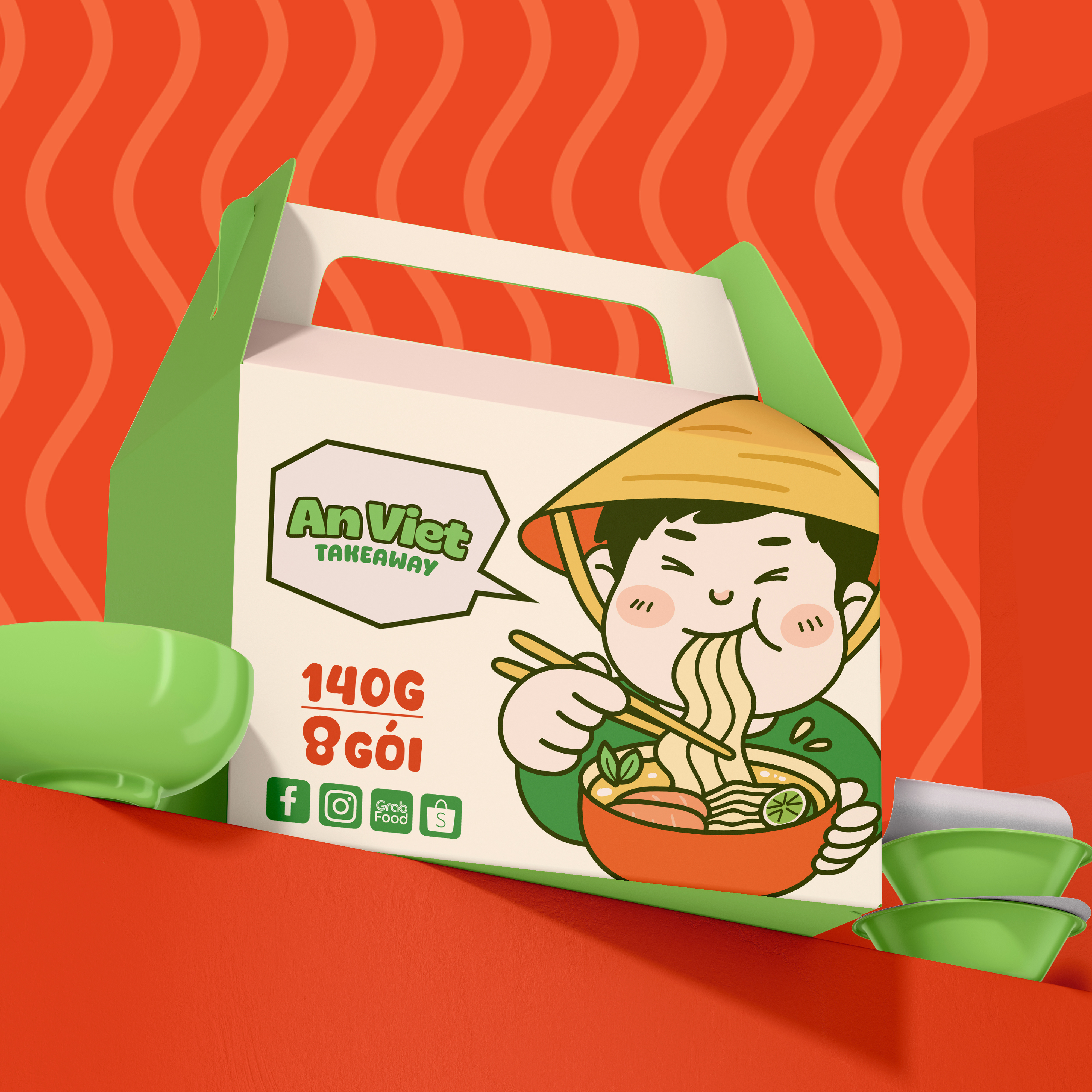 AN VIỆT BRAND IDENTITY branding design graphic design illustration logo logo design vector