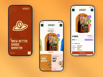 Narost - Ecommerce Mobile App b2b ecommerce buy cart clean ecommerce ecommerce app market marketplace mobile app mobile app ui mobile ui modern online retail saas shop shopping startup store ui
