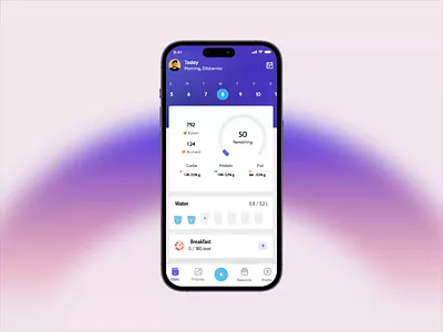 Food Logging — Calorie Tracker App ai animation app best calorie design food interaction log meal plan track trending ui ux