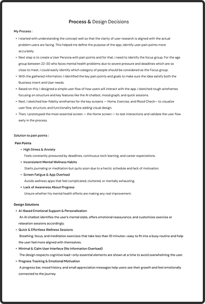 Process and Design Solutions (EnergyWithin) designprocess painpoints solutions