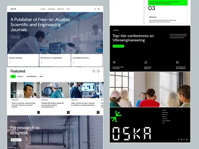 Conference Website ✦ animation confernece landing page oska ui website website design